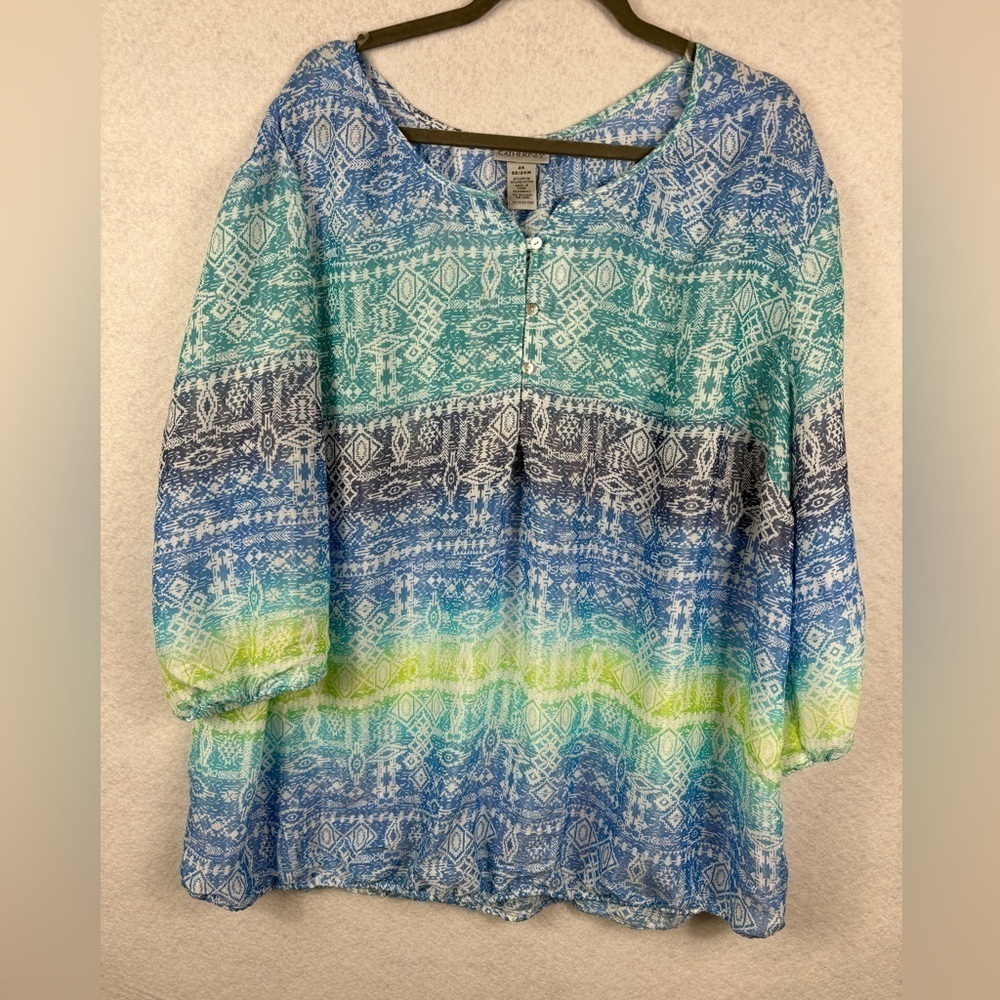 Catherine’s Beautiful Spring Top Size 2X